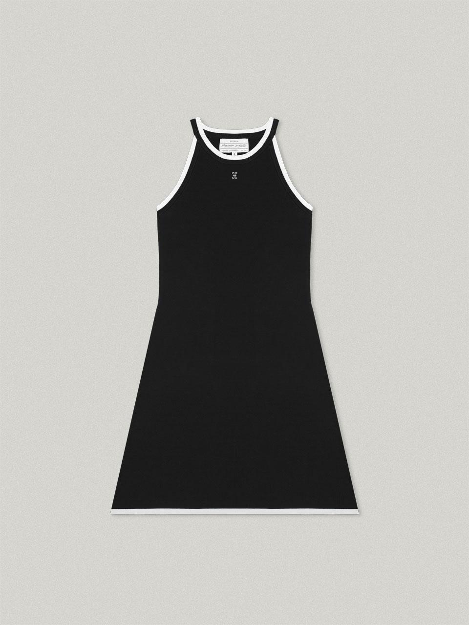 Halter Neck Knit Dress - Black홀터넥 니트 드레스