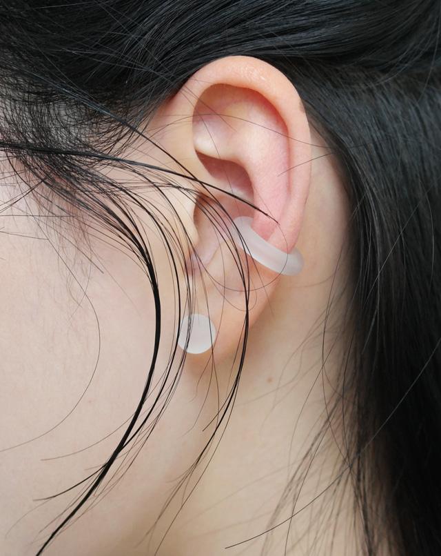 [E391] matte ear cuff