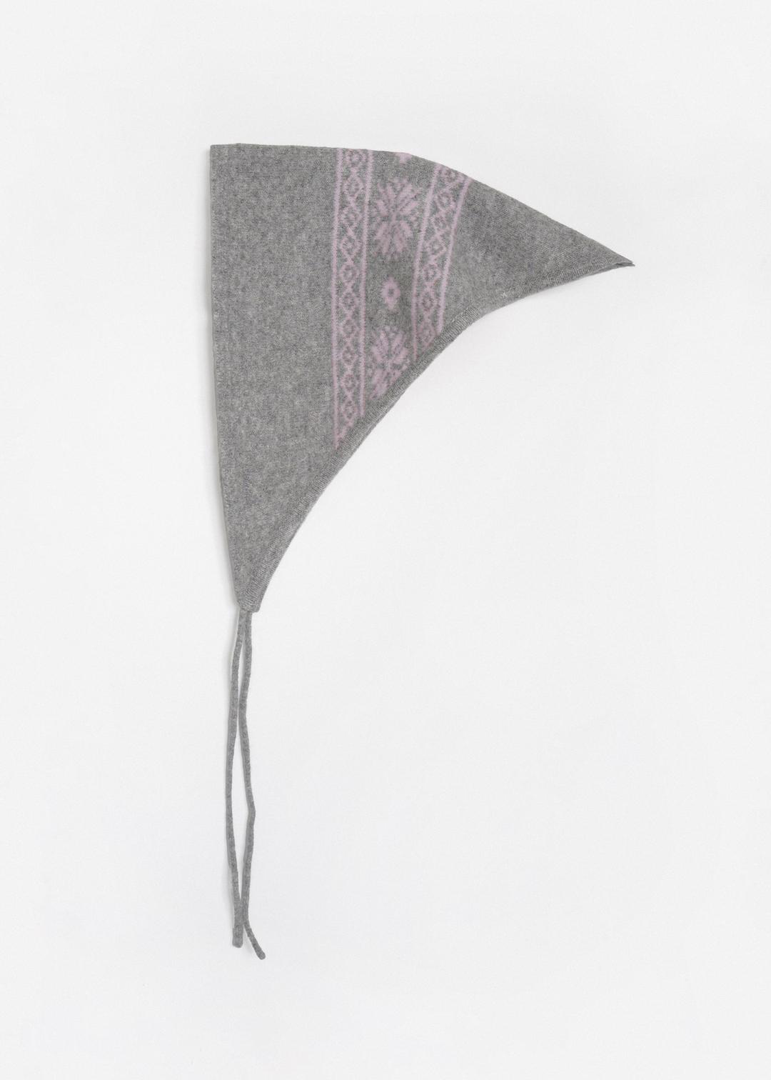 Snow knit kerchief (gray)