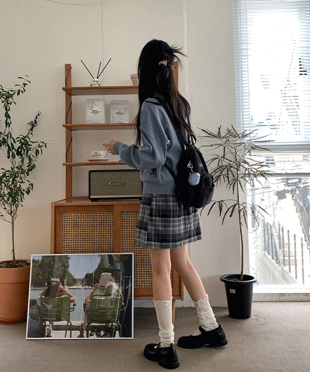 토쿠니 체크 미니 스커트 - 2 color