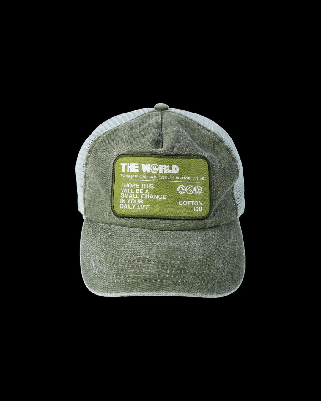 THE WARLD TRUCKER PATCH CAP