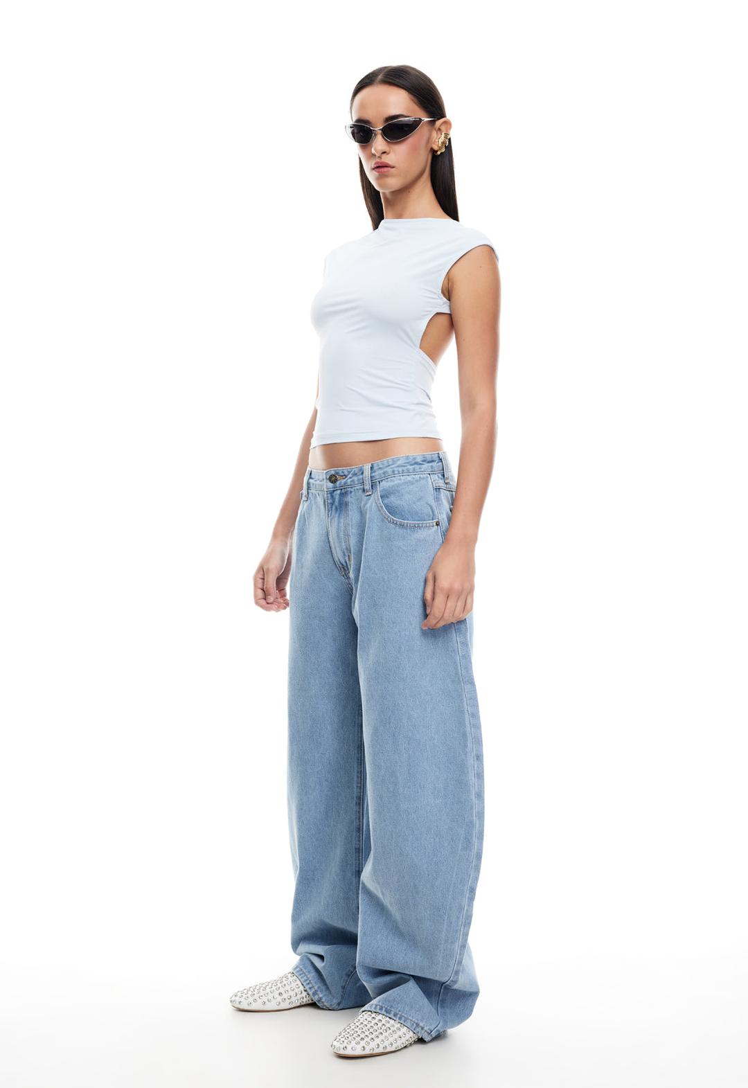 UNO TIE TOP - SOFT BLUE - XXS / SOFT BLUE