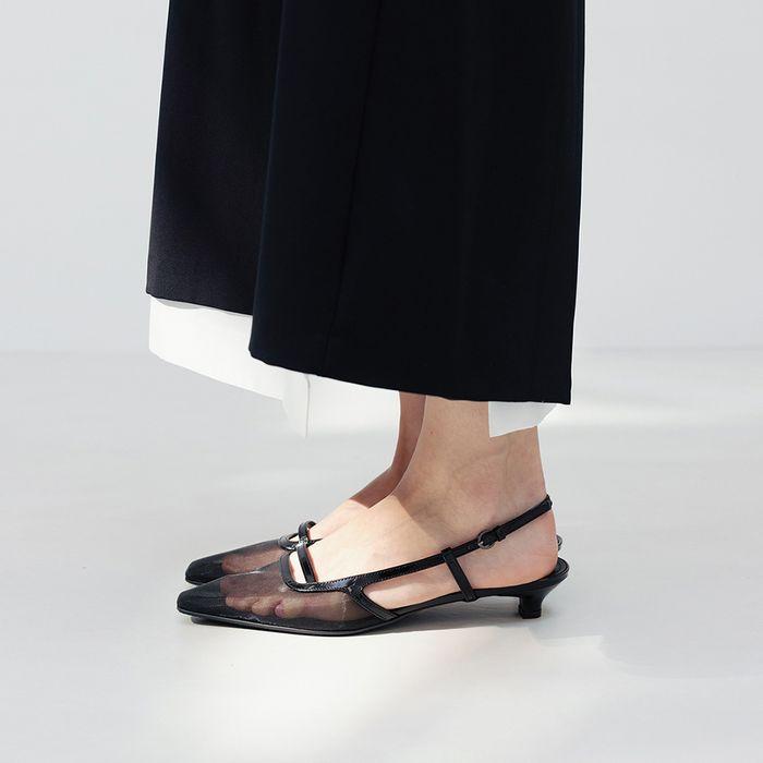 SHEER ANDY SLING BACK [C5S01BK]