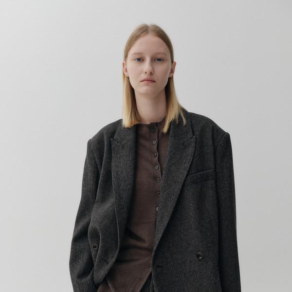 WOOL HERRINGBONE JACKET