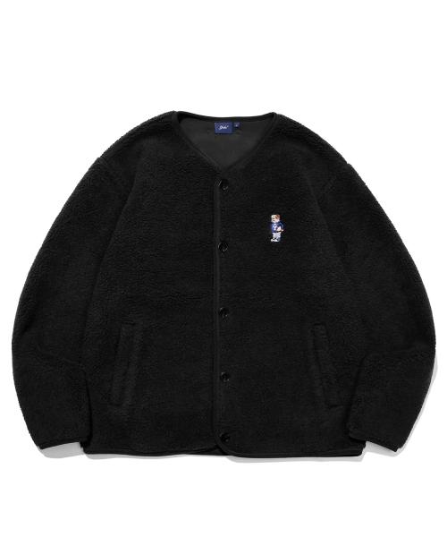 엠브로이더리 댄 카라리스 보아 플리스 자켓_블랙