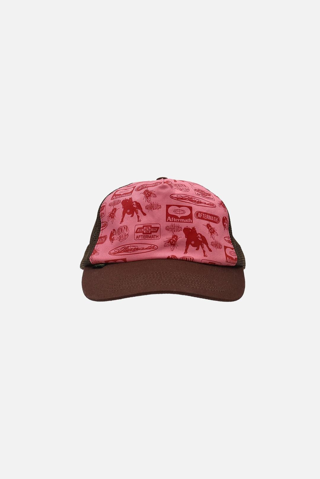 AFTERMATH Full Print Mesh Ball Cap "Brown\" 애프터매스 풀 프린트 메쉬 볼 캡 \"브라운\"