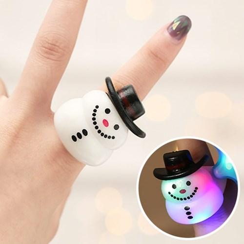 크리스마스 LED 반지 [눈사람]