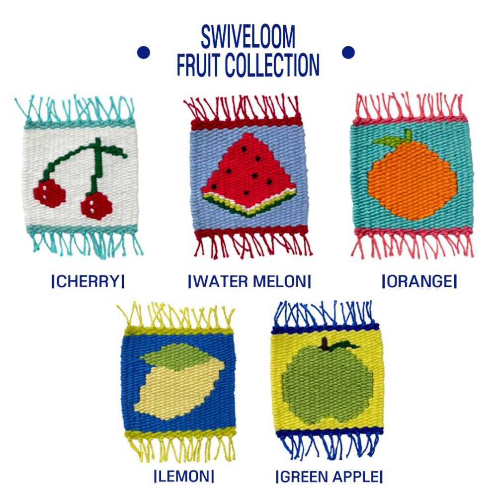 swiveLoom weaving coster fruit 스위블룸 과일 위빙코스터 홈카페