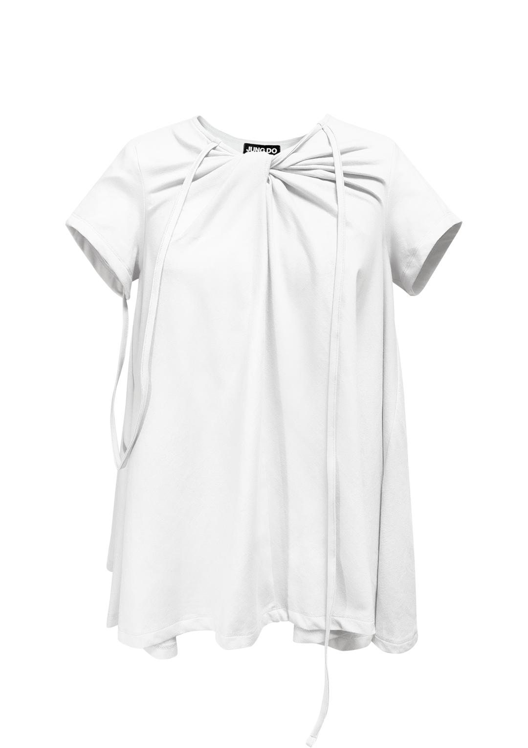 DRAPING TOP . WHITE