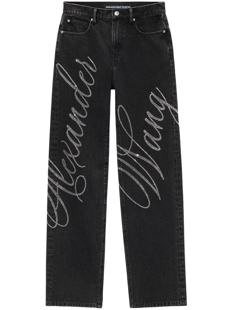 Alexander Wang Logo Embellished Jeans