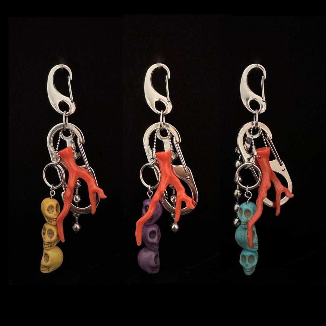 skull branch keyring