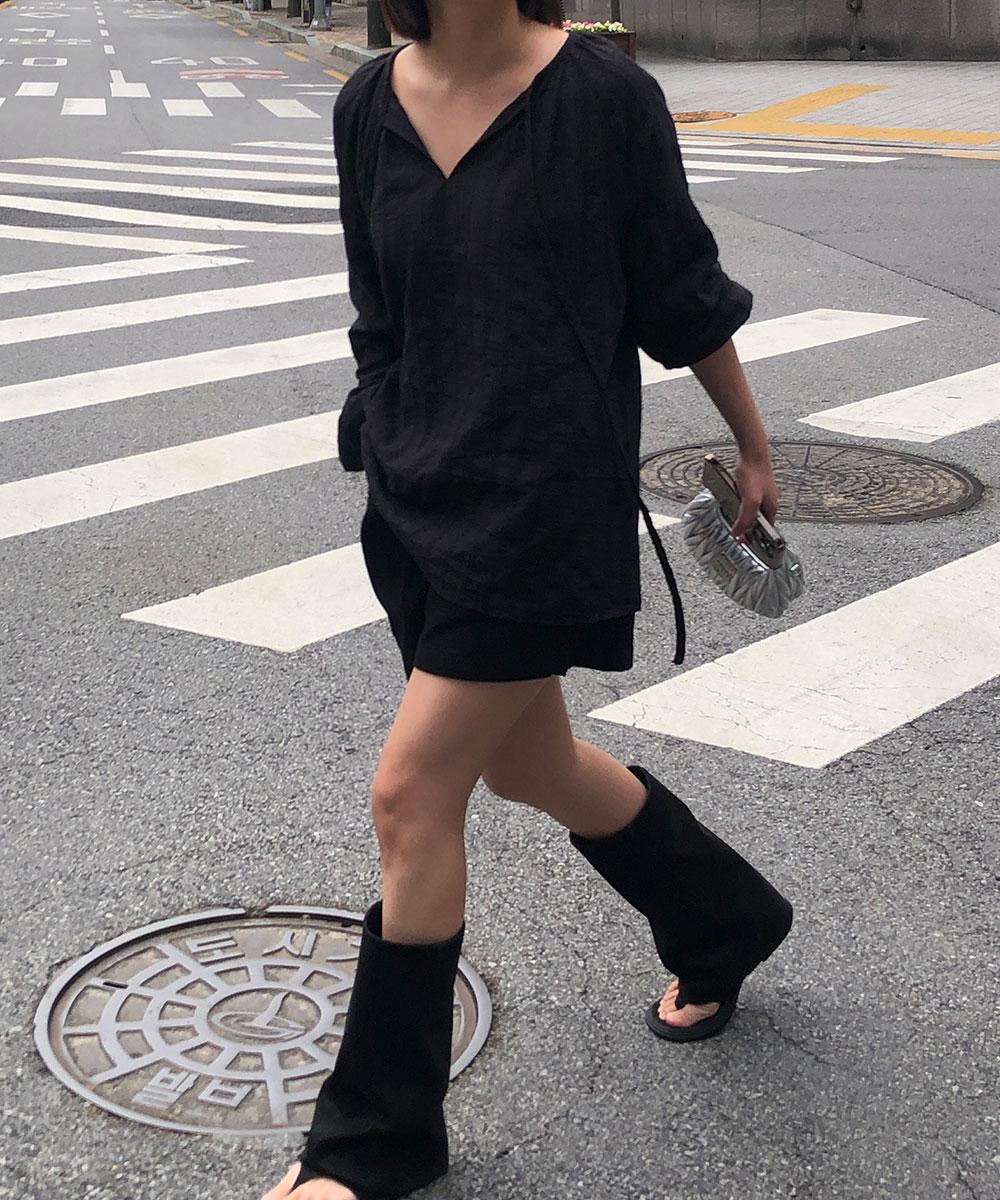 Luna String Blouse (2Colors)