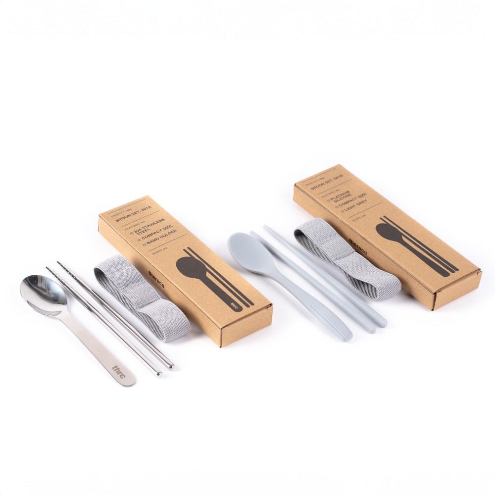 데어코 501 도시락 스텐 수저세트 실리콘 수저세트 수납용