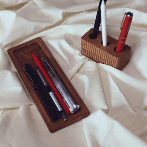 우드 펜 만년필 애플펜슬 연필 꽂이 트레이 홀더 레스트