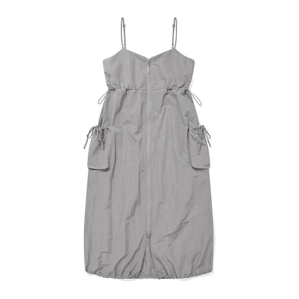 우먼스 나일론 뷔스티에 원피스 그레이