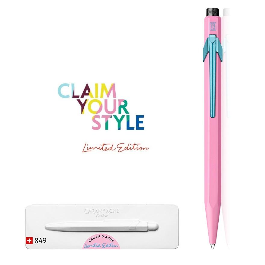 까렌다쉬 849 메탈볼펜 50주년 한정판 Claim Your Style 849.536 블랙 핑크