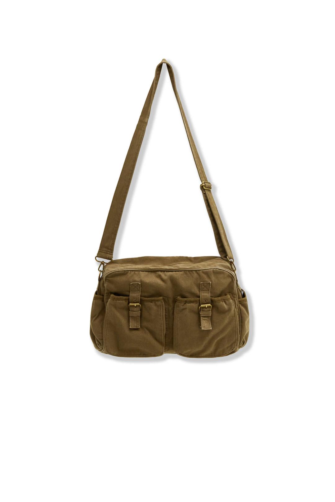 [25'SS] vintage mail bag_tan