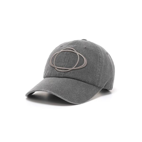 2nd)WASHED CIRCLE CAP_DARK GREY