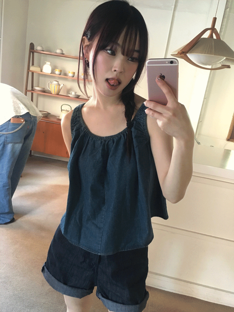 momo denim sleeveless