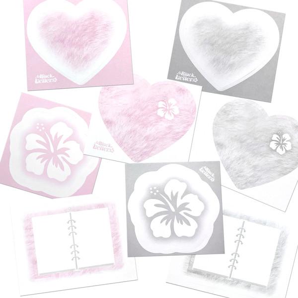 블랙레터 | 모조지 스티커 - 갸루 시리즈 (12매) (2종)