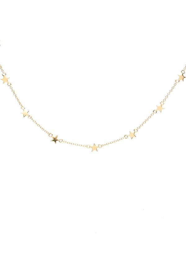 [STOLEN GIRLFRIENDS CLUB] STOLEN STAR CHOKER - GOLD PLATED