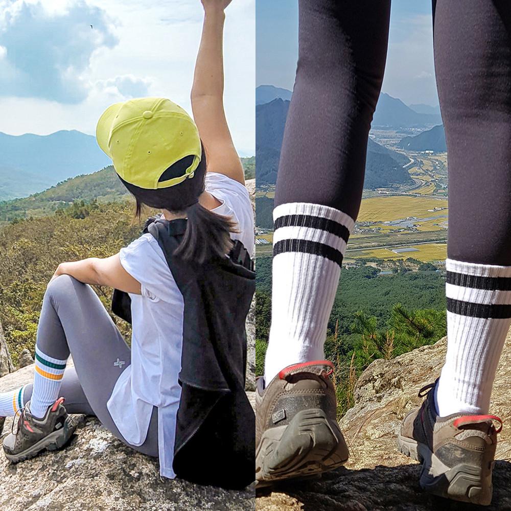 남성 여성 겨울 등산양말 투라인 쿠션 두꺼운 장목 삭스