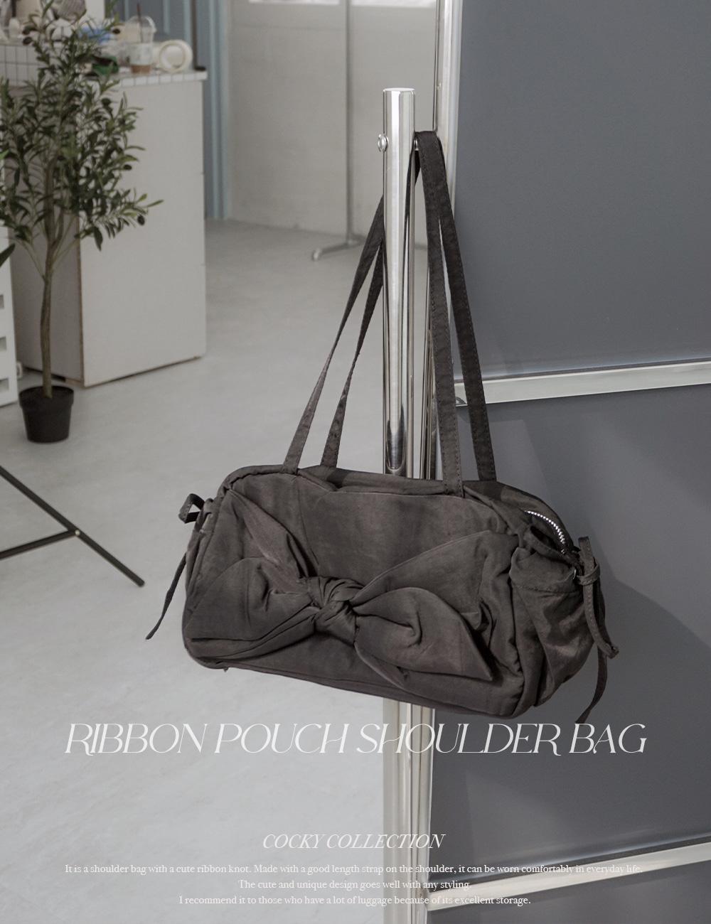 [WOMEN] RIBBON POUCH SHOULDER BAG (3color)