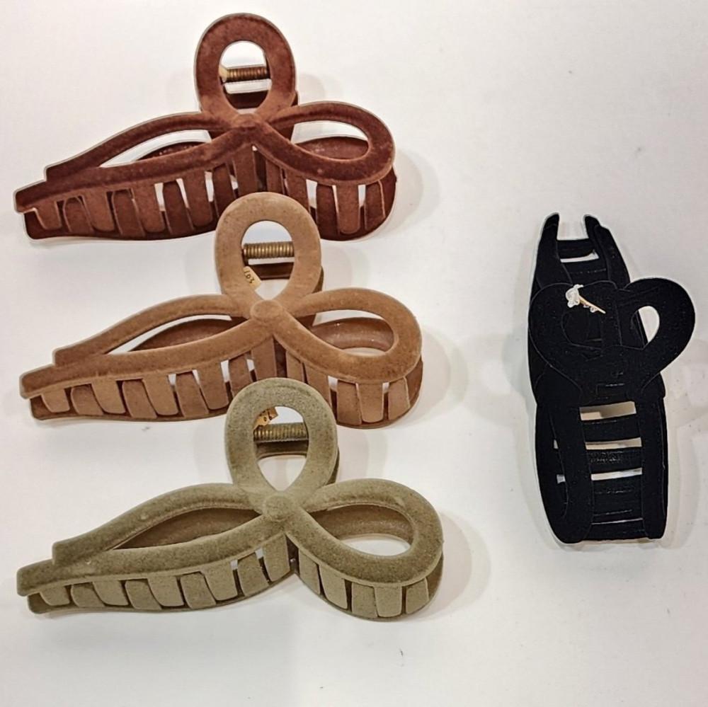 아임리본 스웨이드 헤어집게