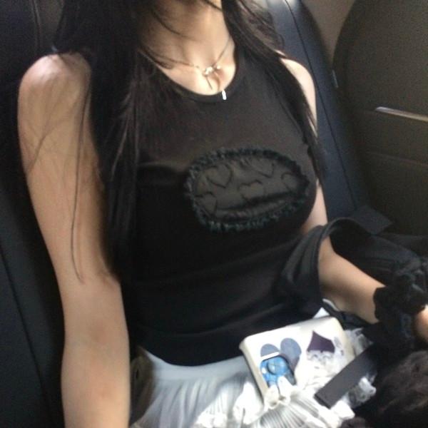 [mingwakenki] Eggitchi Sleeveless ✿ -Black [2차 재입고]