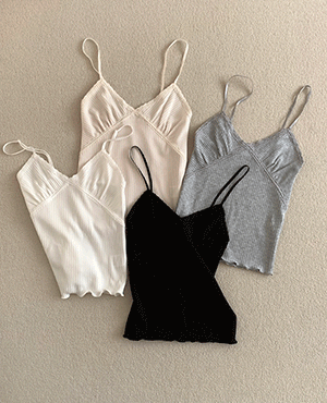 봉주르프로젝트 eve sleeveless top (4color)