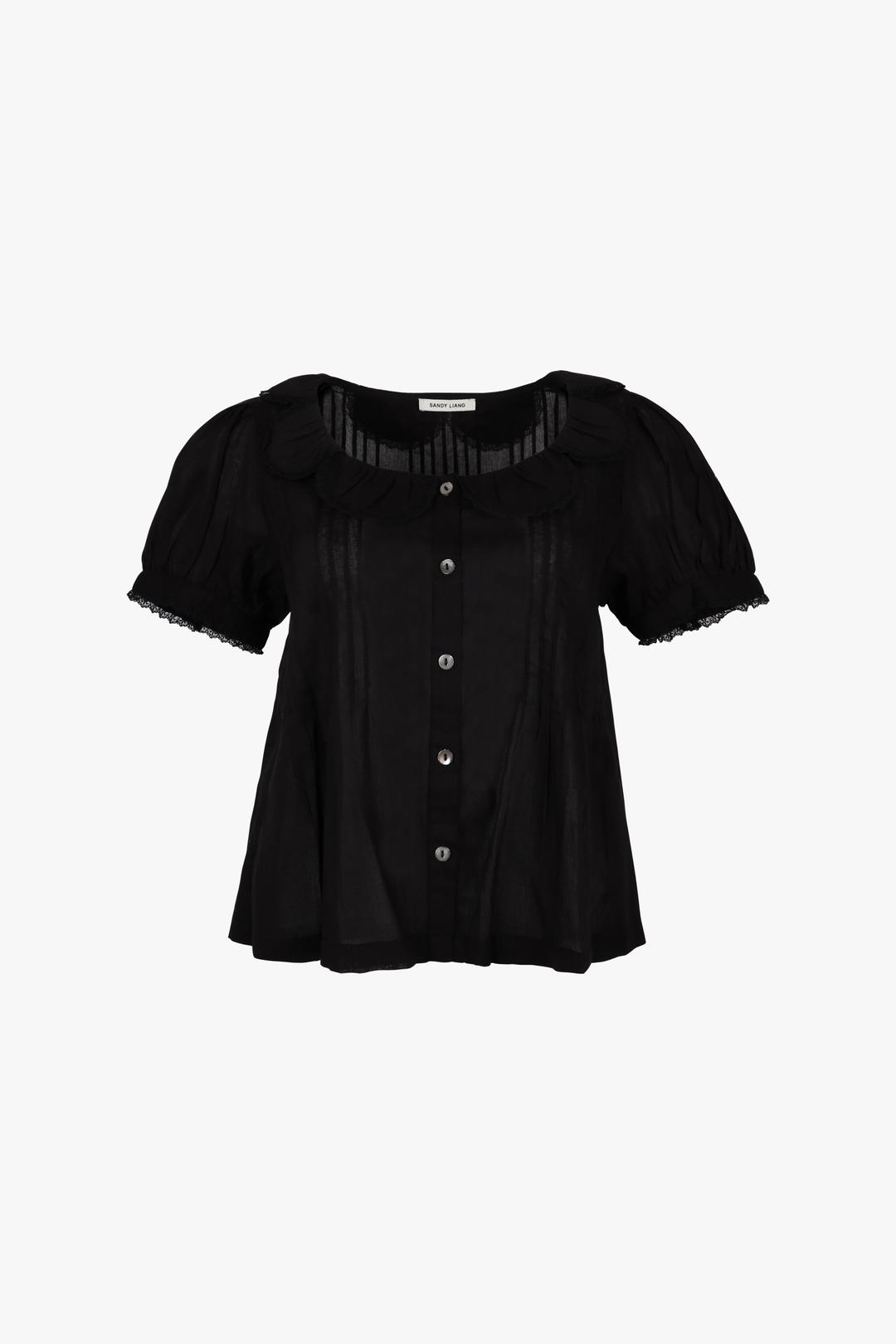 MARL TOP IN BLACK - XS