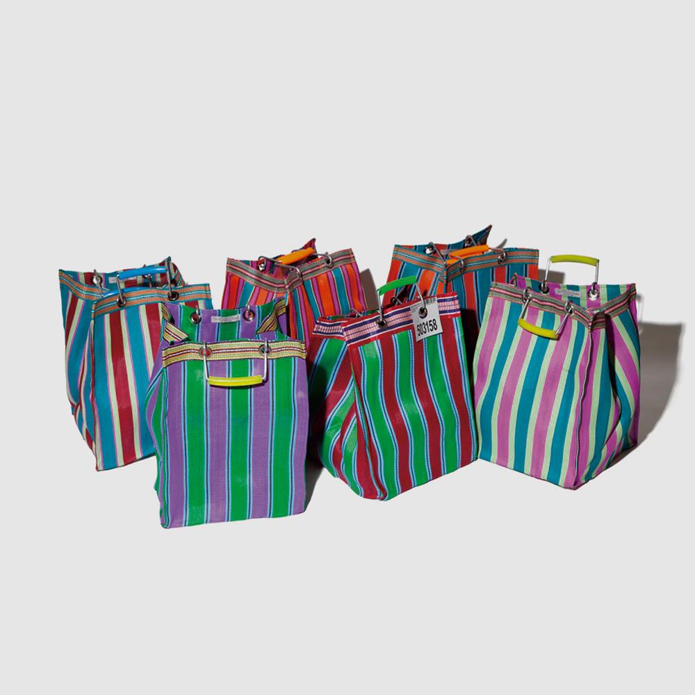 PUEBCO 푸에브코 RECYCLED PLASTIC STRIPE BAG Rectangle D26 6color