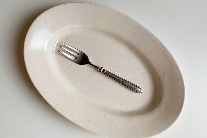 바닐라크림 오발 접시 파스타접시 타원접시