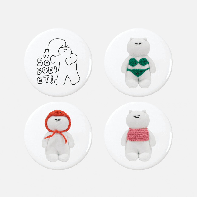 [SOSO STUDIO] 쏘쏘 핀버튼 원형S (44mm)