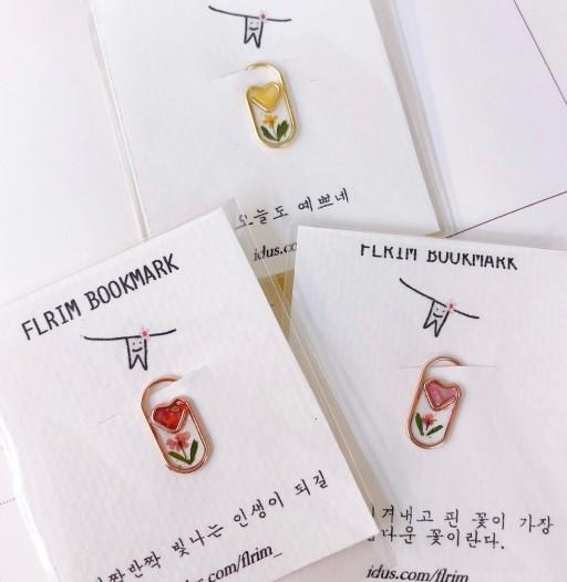 ❤️[3+1]❤️취향저격💘하트압화책갈피[글귀무료]