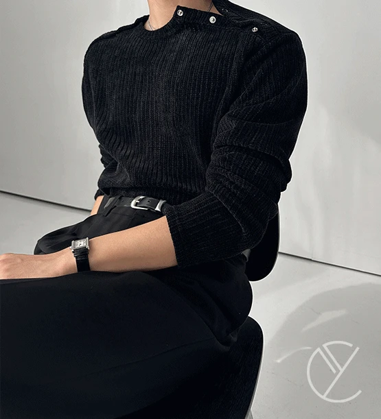 켄드 더블 헨리넥 니트