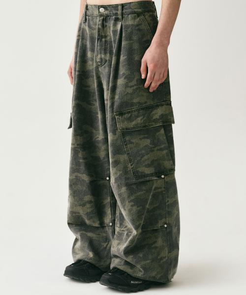 어반드레스(AVANDRESS)  Side Big Cargo Pants CAMO - 사이즈 & 후기 | 무신사