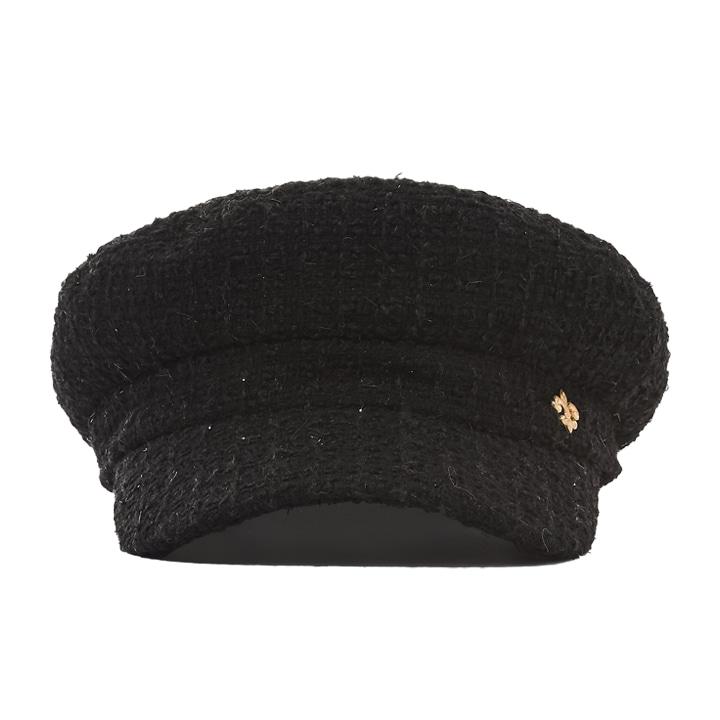 트위드 헌팅캡 블랙