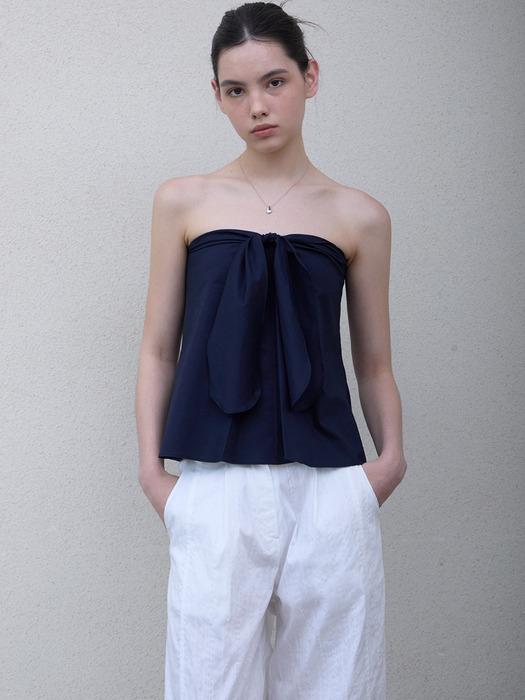RIBBON BANDEAU TOP - NAVY