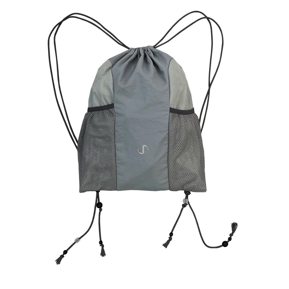 (3/14 Restock, 순차배송) Mesh Pocket String Gym Sack / Grey