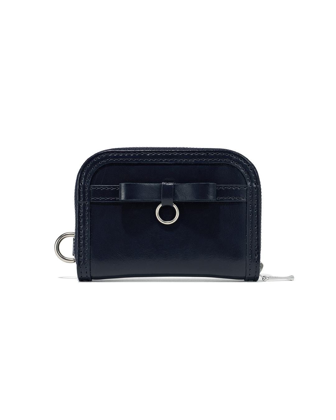 FLAT BOW RING WALLET_DEEP NAVY