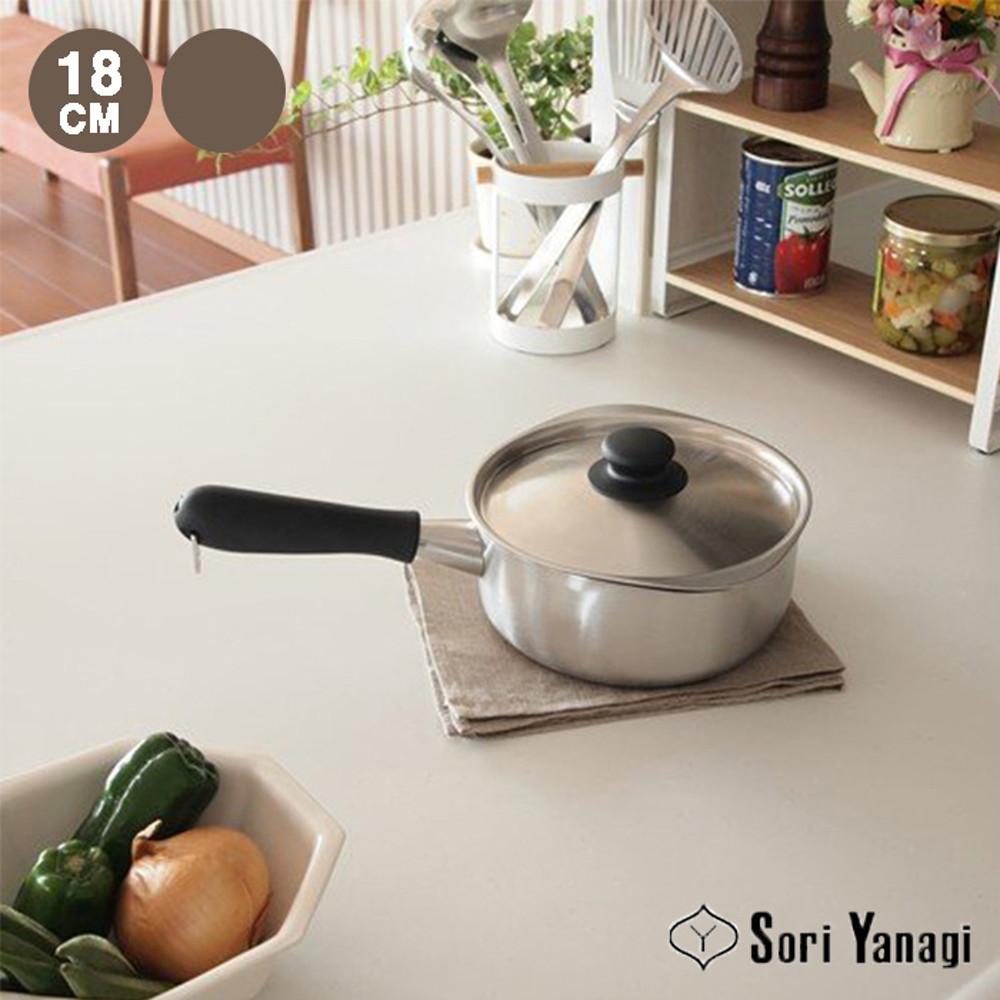 소리야나기 스텐 라면냄비 편수냄비 18cm 무광/유광