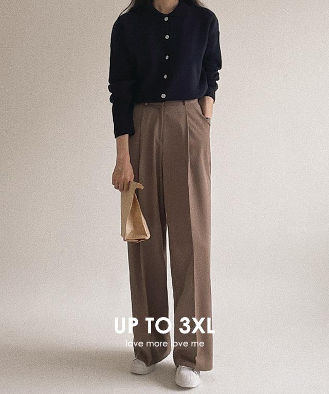 [MADE][재주문율1위!] 인생핏 롱와이드핀턱슬랙스