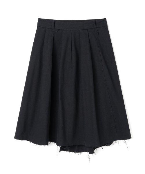 밀로 우먼(MILLO WOMEN)  컷오프 플리츠 스커트 [블랙] - 사이즈 & 후기 | 무신사