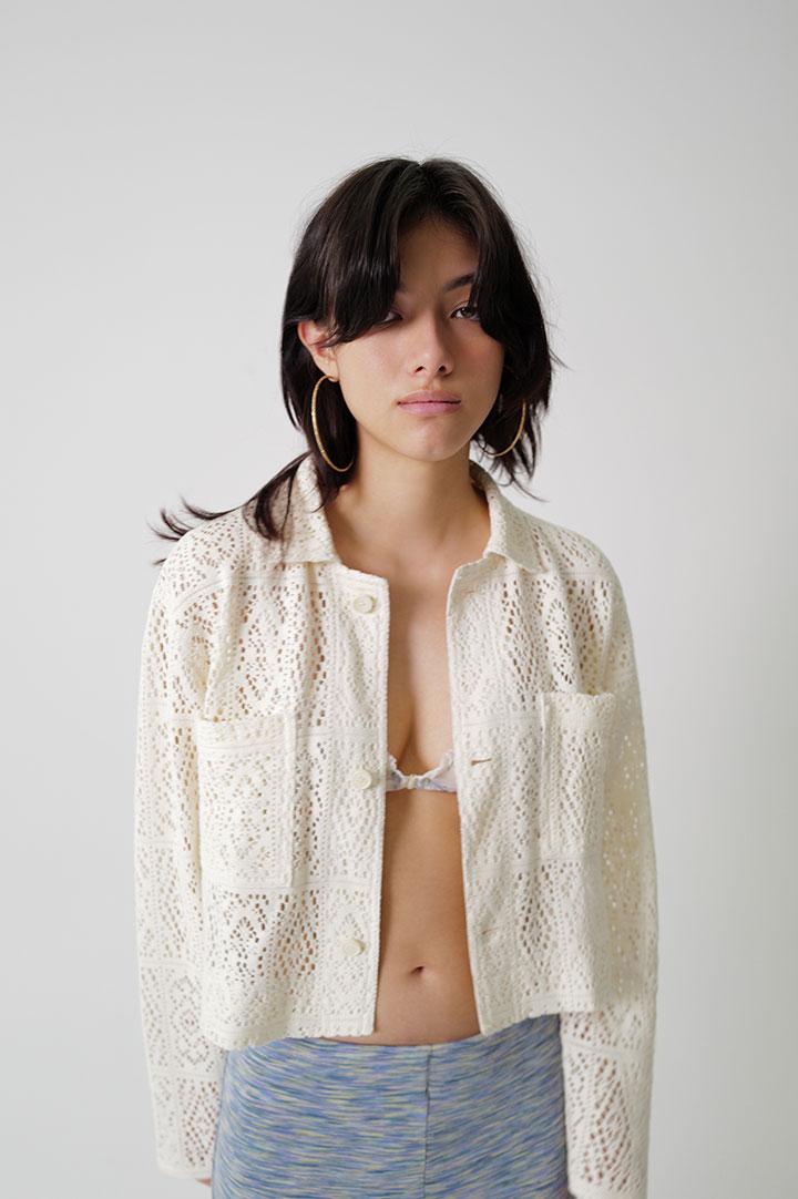 (SUSUMU) VATEL SHIRT JACKET | ecru