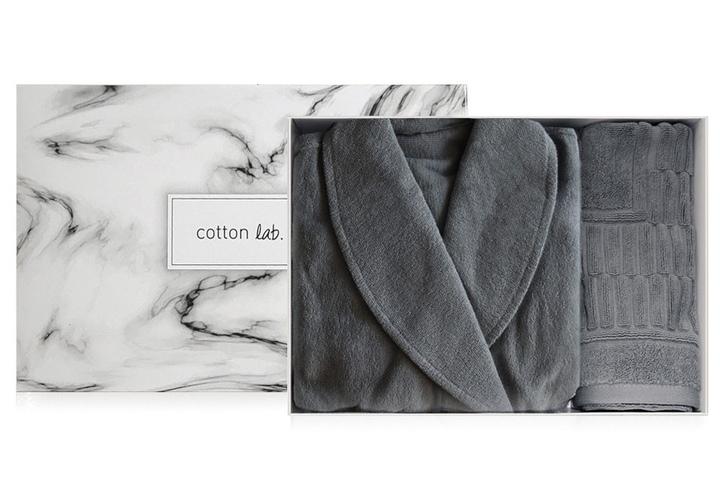 호텔 샤워가운+발매트 선물세트