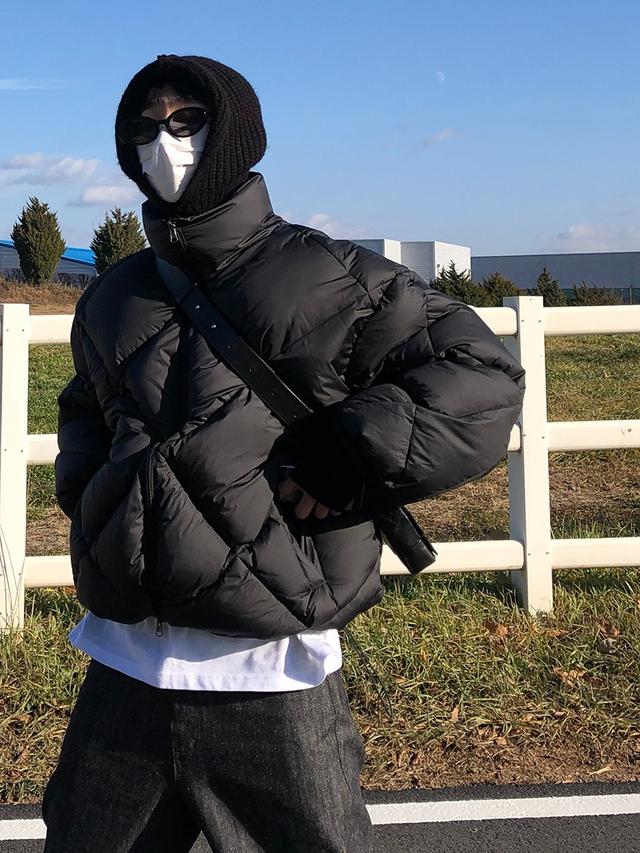 ★on&on★ Minimal Crop Hooded  Down Jumper NEP3WMA01 온앤온 Minimal Crop Hooded Goose Down Jumper NEP3WMA01