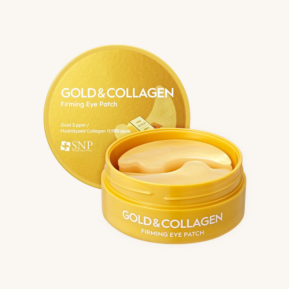 Snp 골드 콜라겐 퍼밍 아이패치 / 눈가 관리/ 주름 / 미간 패치