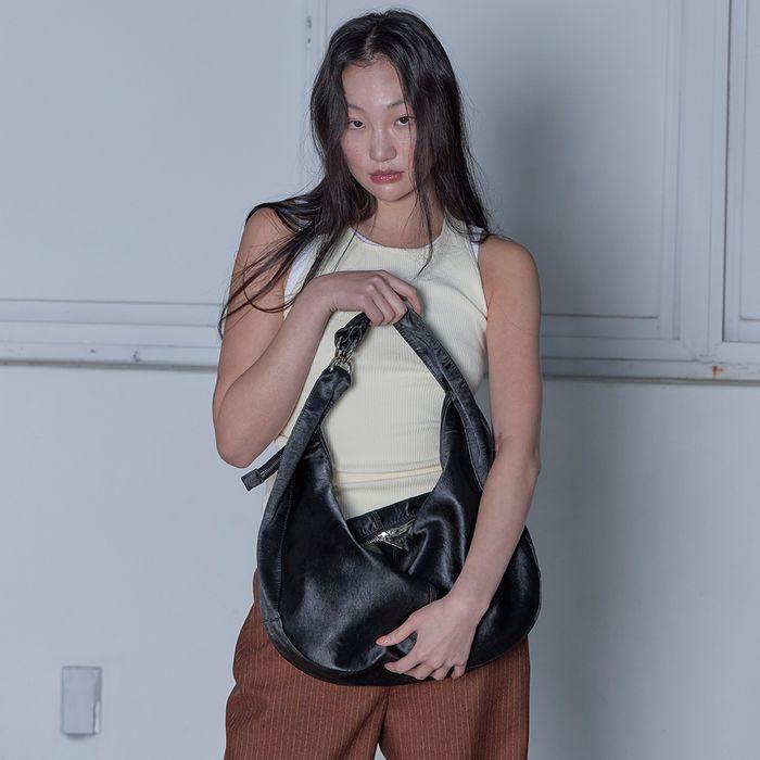 bohemian shoulder bag (BK)