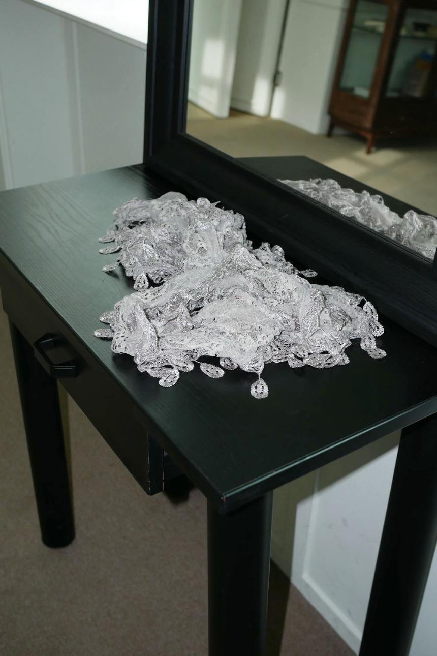 팁씨 mireille lace scarf (3color)